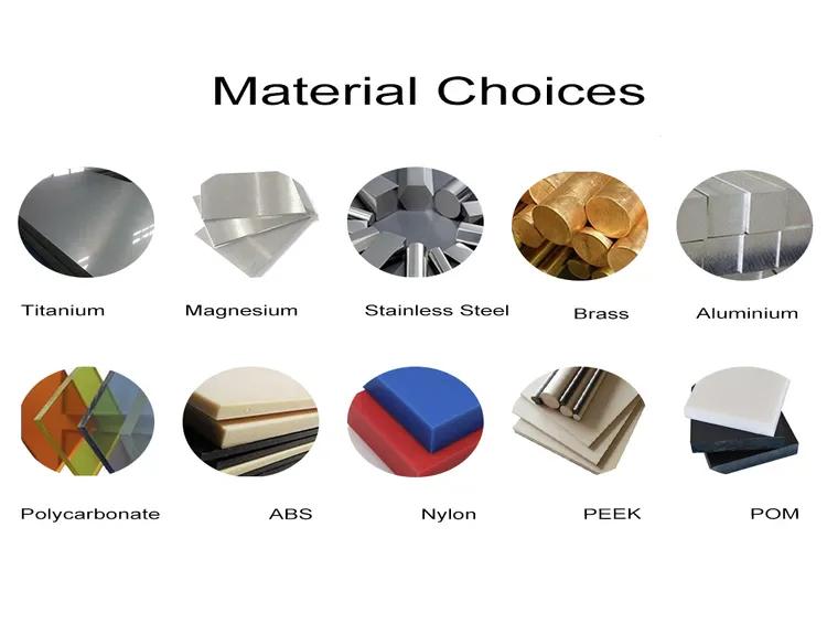 Material selection for machined parts, CNC machined aluminium stainless steel and brass components,
Comparison of FDM 3D printing materials PLA PETG ABS ASA nylon,
CNC machined aluminium component,
ASA outdoor 3D printed engineering component,
Material selection guide for CNC machining and 3D printing